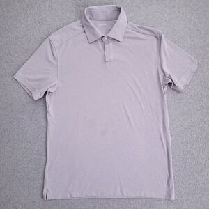 Ministry Of Supply Polo Shirt Mens S Performance Merino Wool Blend Gray Travel